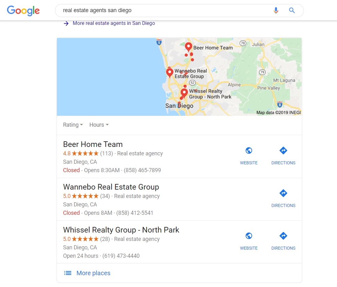 real estate local seo