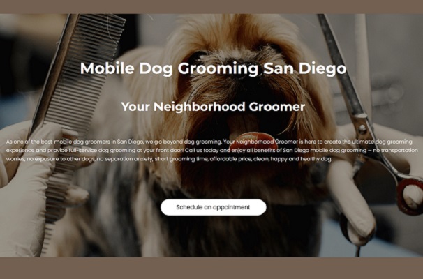 Mobile Dog Grooming San Diego