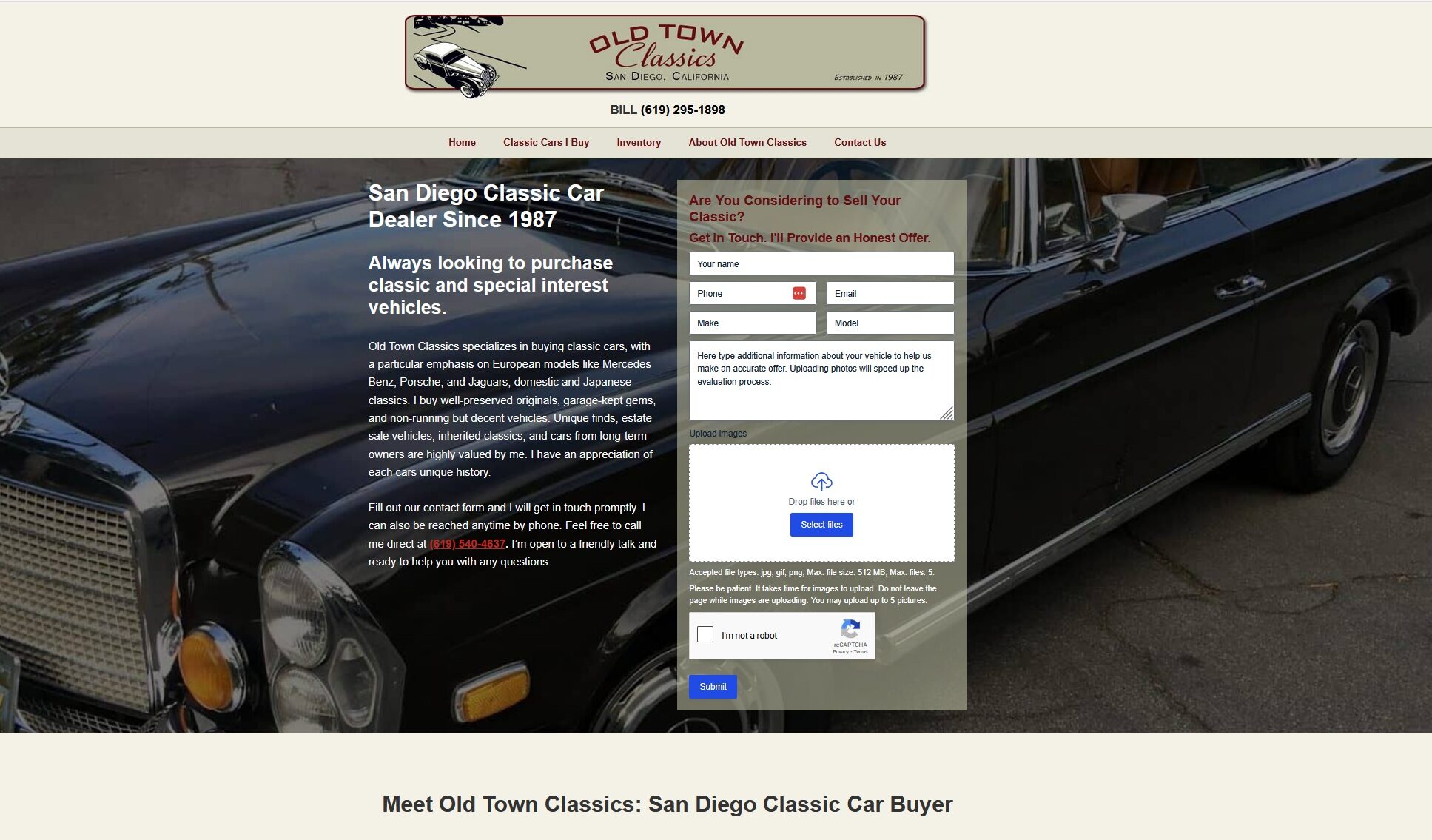 Old Town Classics - Classic Car Dealer Case Study OrganikSoft